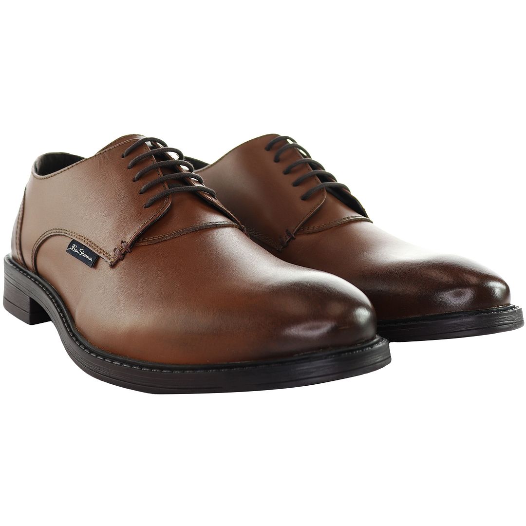 Ben Sherman Pat Mens Brown Shoes