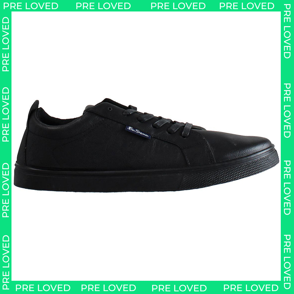 Ben Sherman Mickey Mens Black Trainers NO BOX
