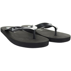 Ben Sherman Mens Black Flip-Flops