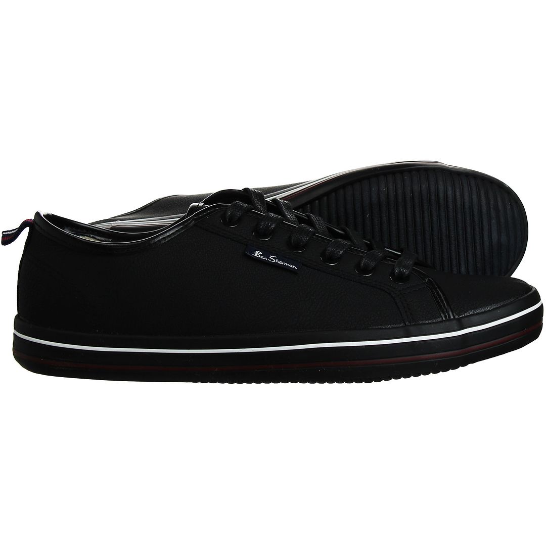 Ben Sherman Lowell Mens Black Plimsolls