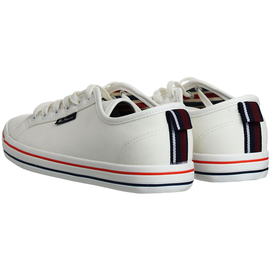 Ben Sherman Lowell Mens White Plimsolls