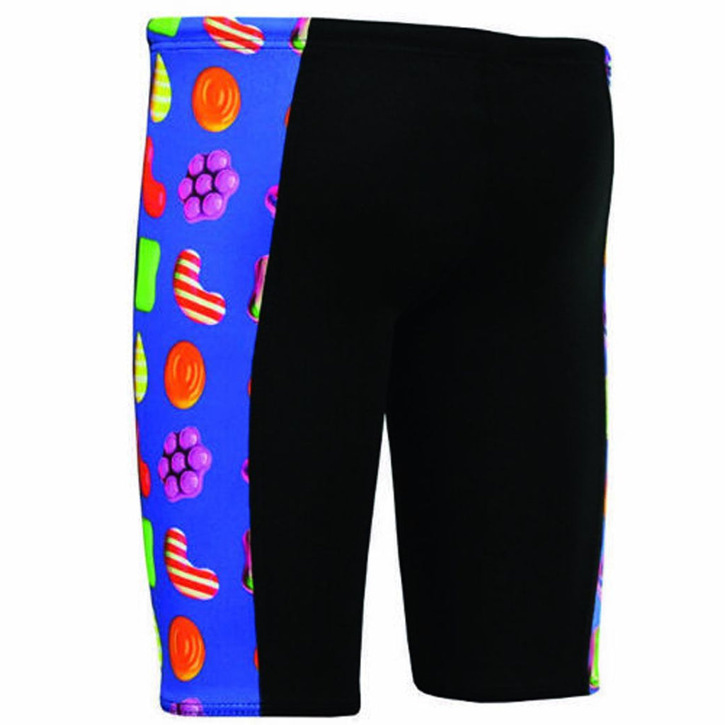 Maru Candy Pacer Panel Jammer Kids Black Swimming Shorts