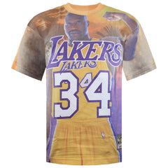 Mitchell & Ness LA Lakers Shaquille O'Neal Mens T-Shirt