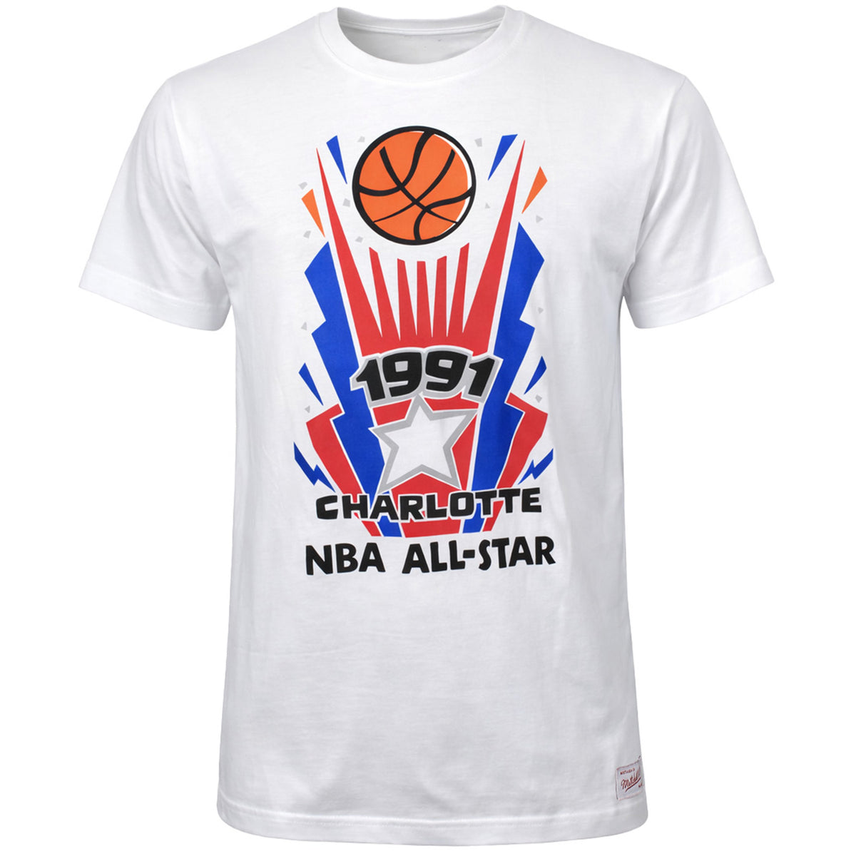 Mitchell & Ness 1991 Charlotte NBA All Star Mens White T-Shirt