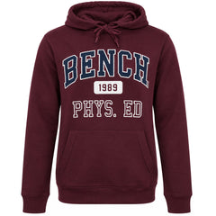Bench Hulton Mens Burgundy Hoodie