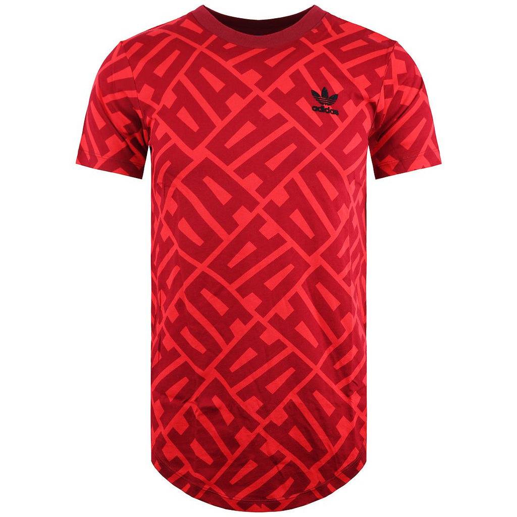 Adidas AOP Womens Red T-Shirt