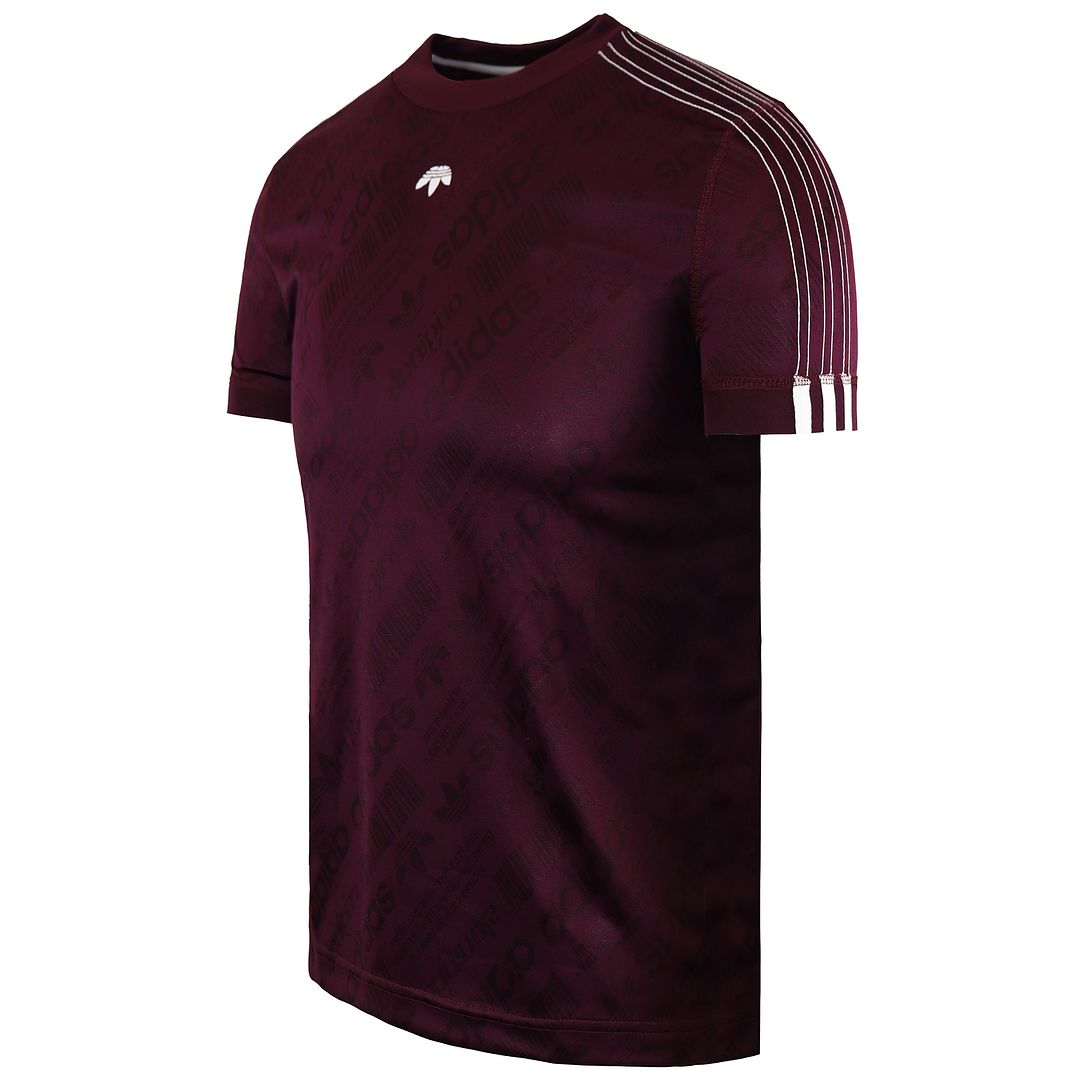 Adidas by Alexander Wang Mens Burgundy T-Shirt