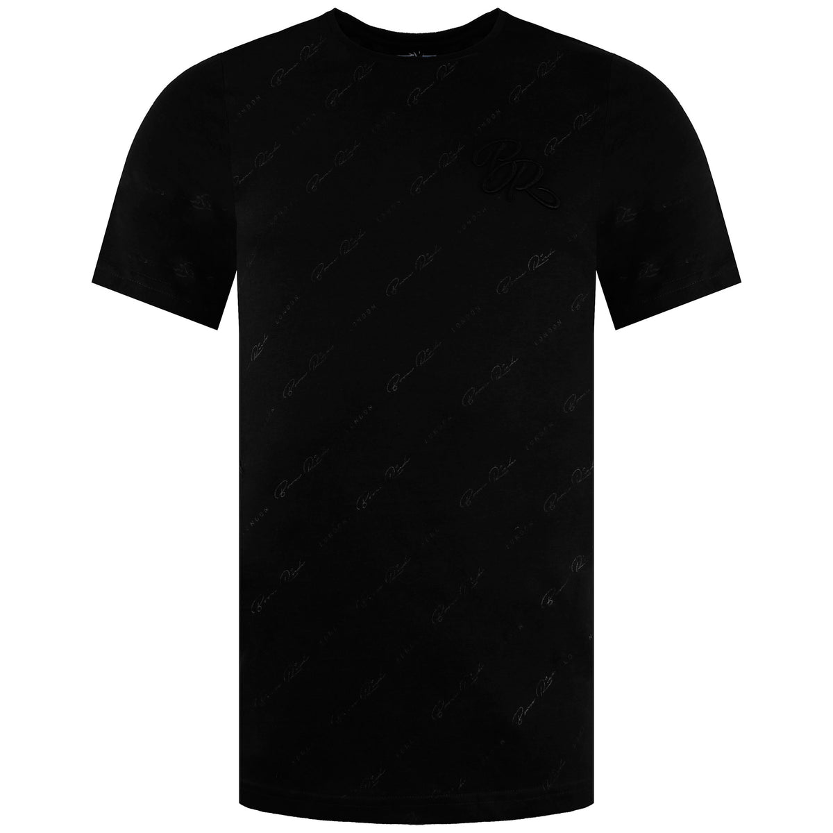 Born Rich Skript Mens Black T-Shirt