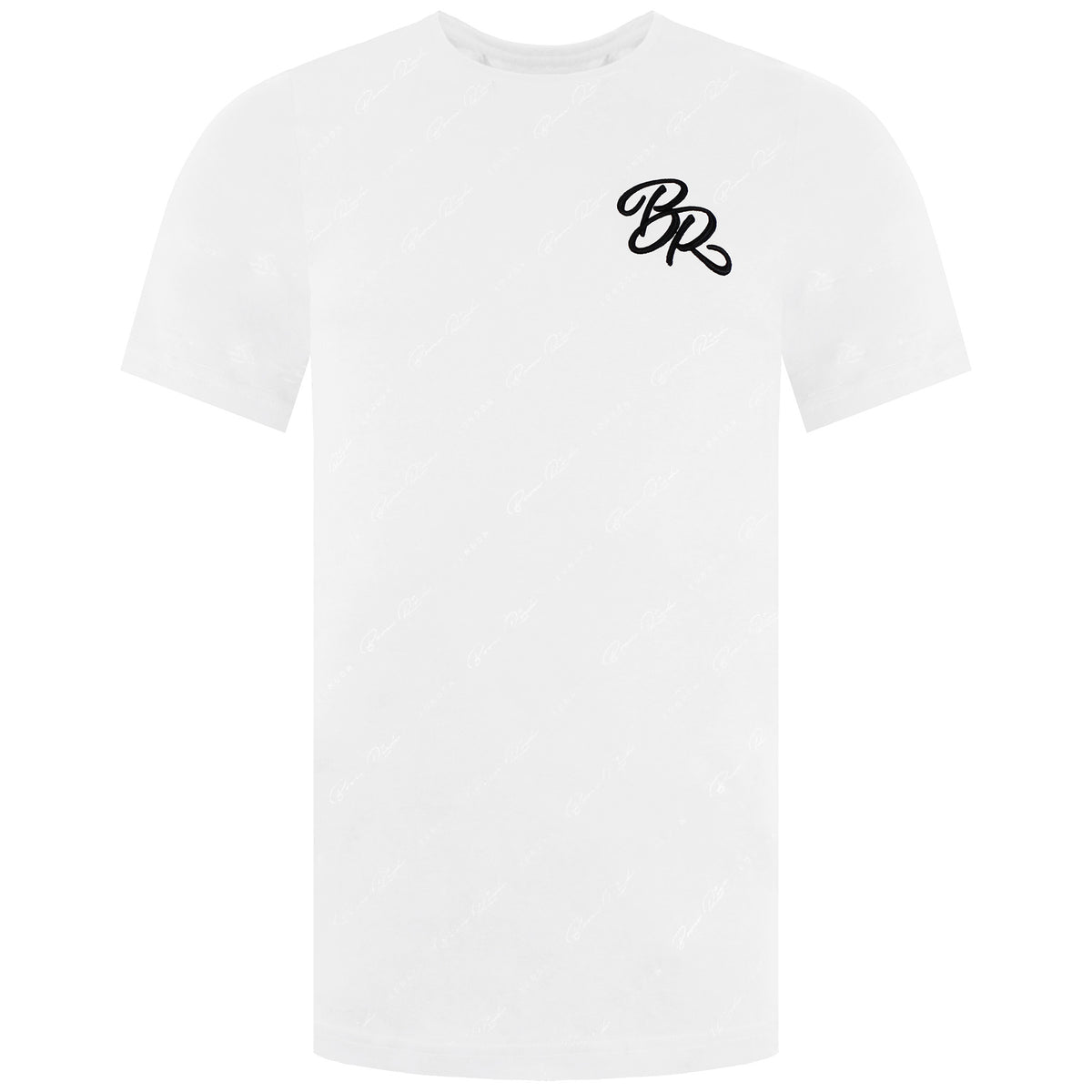 Born Rich Skript Mens White T-Shirt