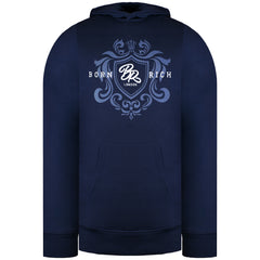 Born Rich Jairo Mens Navy Hoodie