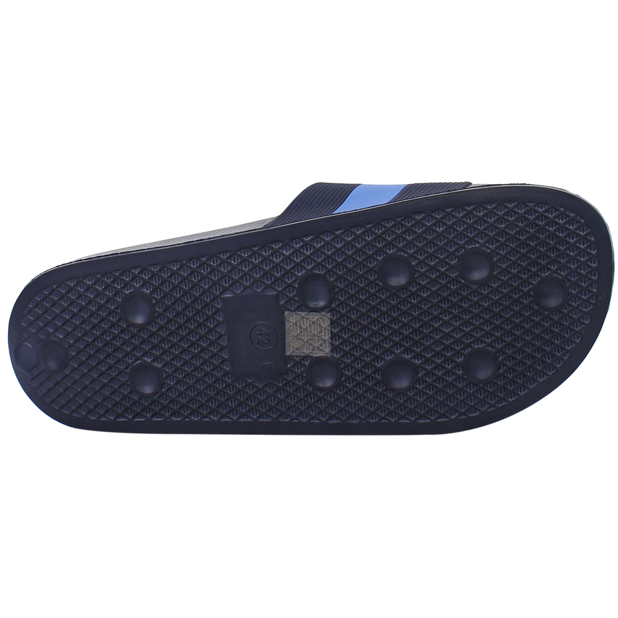 Born Rich Aurelio Mens Navy Sliders