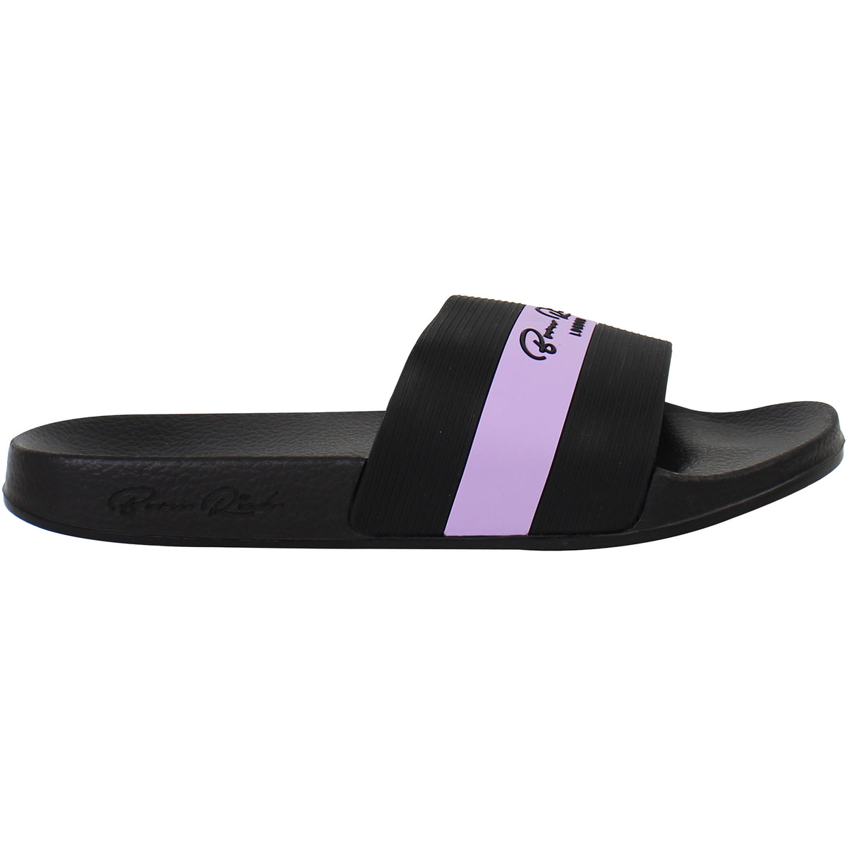 Born Rich Aurelio Mens Black/Purple Sliders