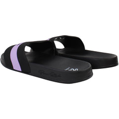 Born Rich Aurelio Mens Black/Purple Sliders