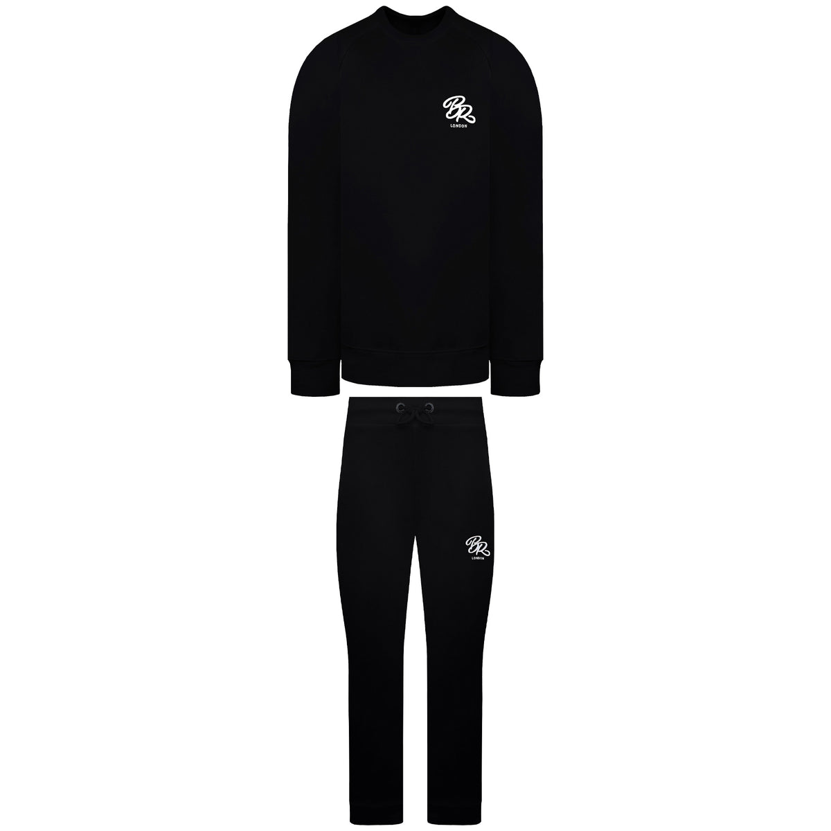 Born Rich Asten Crew Mens Black Tracksuit