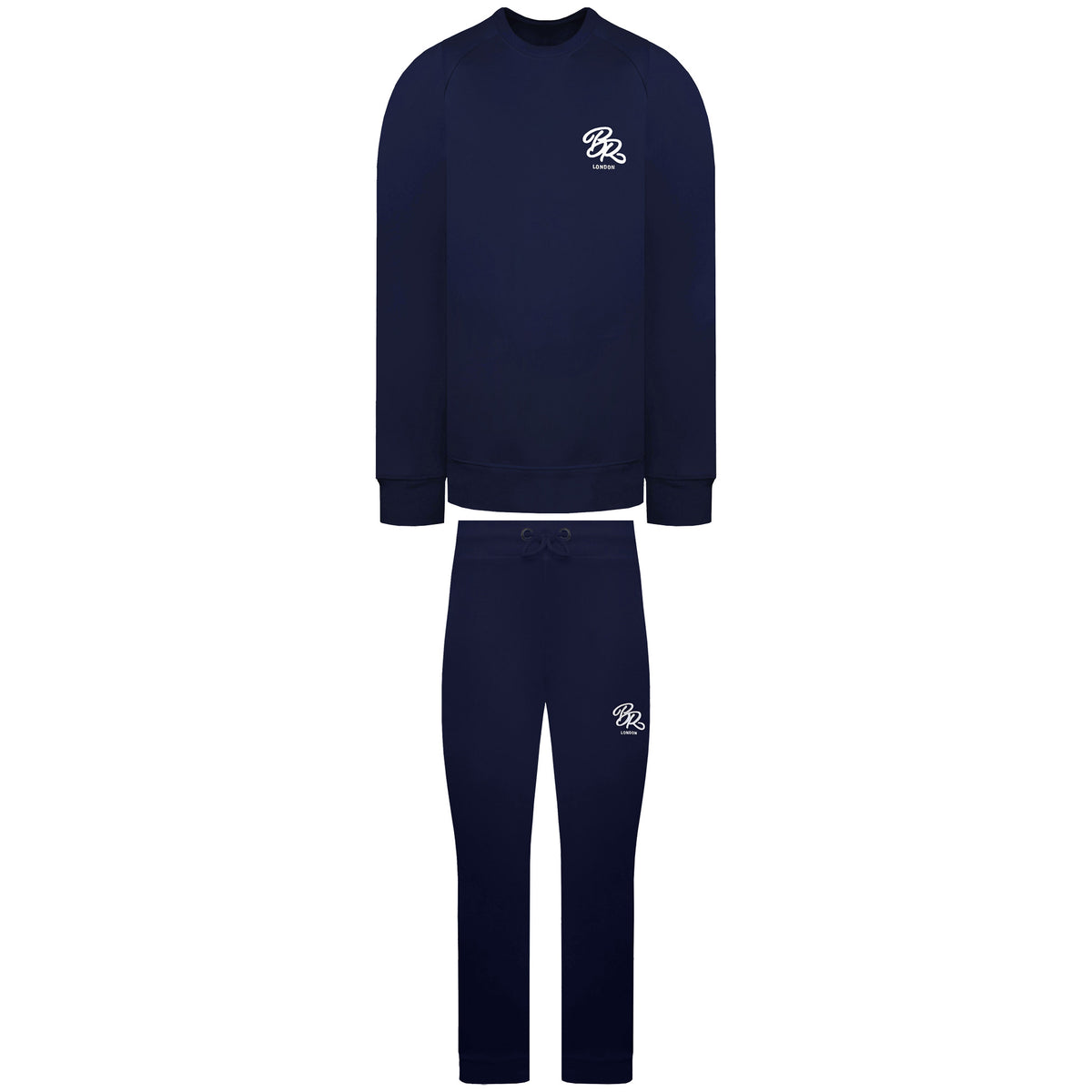 Born Rich Asten Crew Mens Navy Tracksuit
