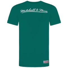 Mitchell & Ness Script Logo Mens Green T-Shirt