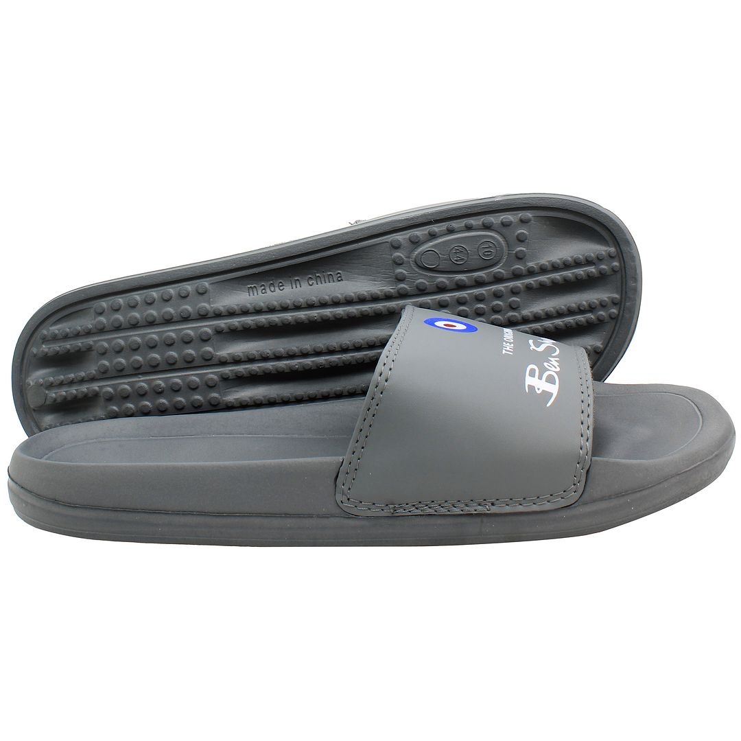 Ben Sherman Jay Mens Grey Sliders