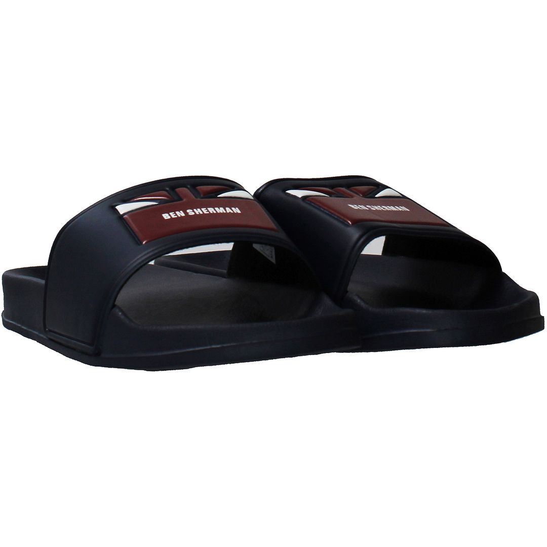 Ben Sherman Jet Mens Navy Sliders