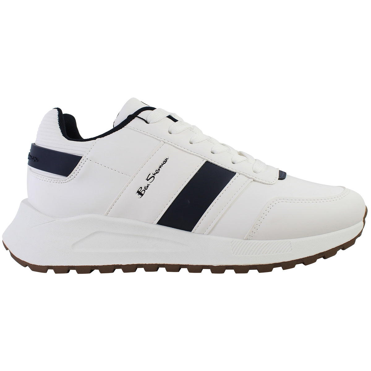 Ben Sherman Jackman Retro Mens White Trainers