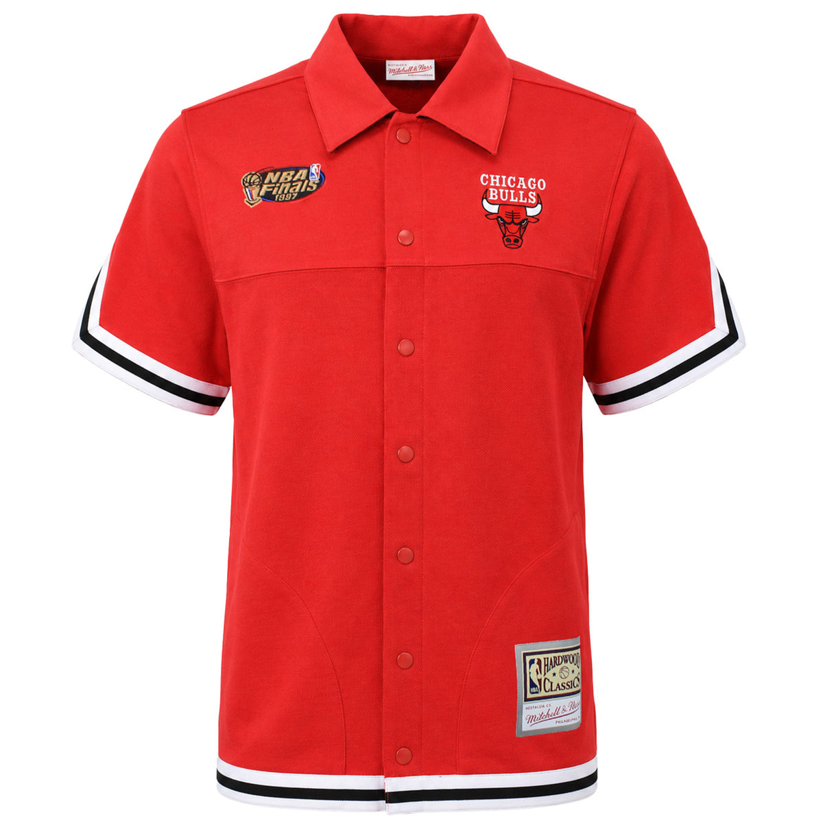 Mitchell & Ness NBA Chicago Bulls Warm Up Shooting Mens Red Shirt