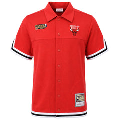 Mitchell & Ness NBA Chicago Bulls Warm Up Shooting Mens Red Shirt