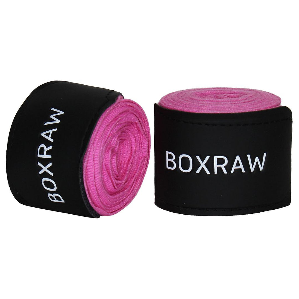 BoxRaw 4.6m Mens Neon Pink Hand Wraps