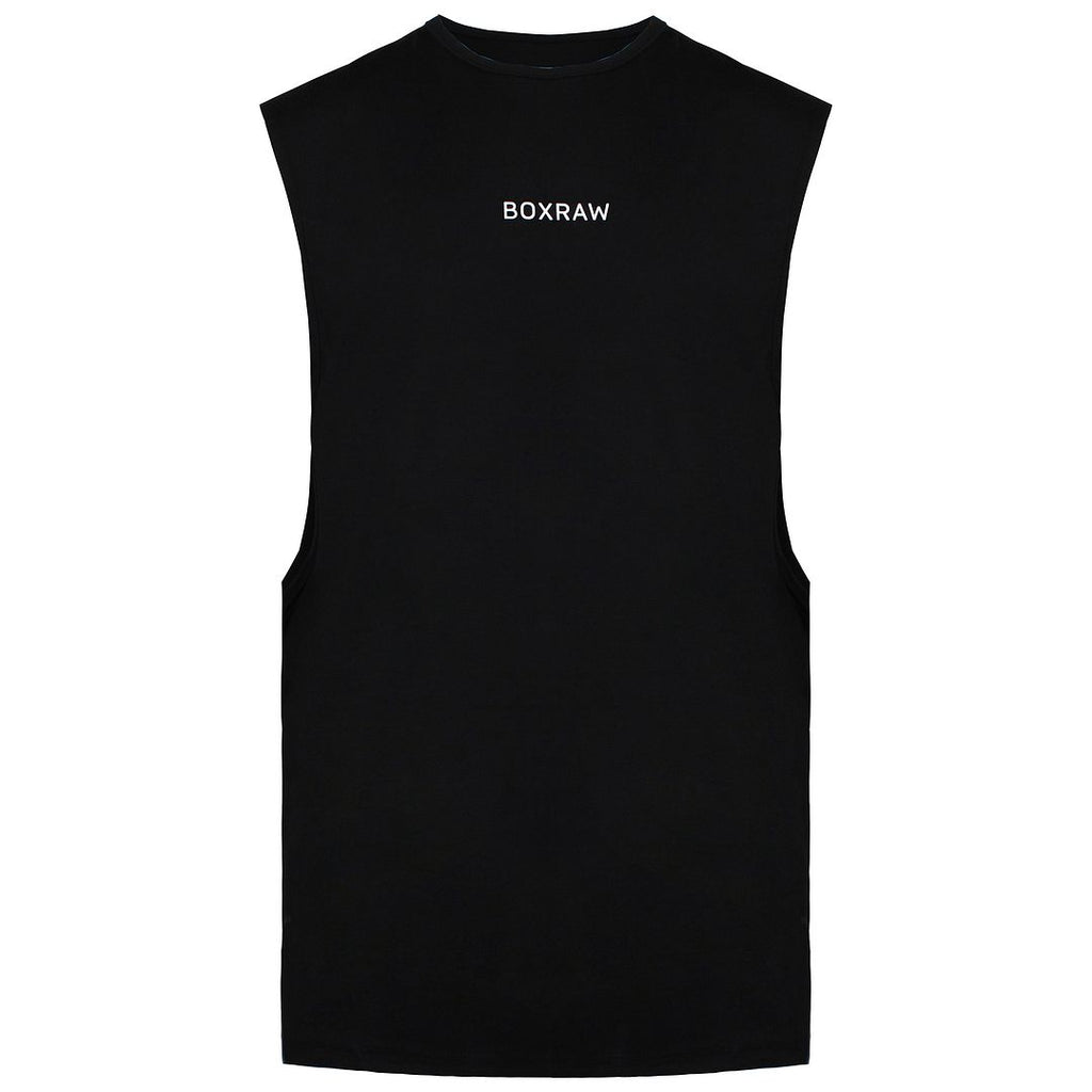 BoxRaw SMRT-TEC Mens Black Muscle Tank Top