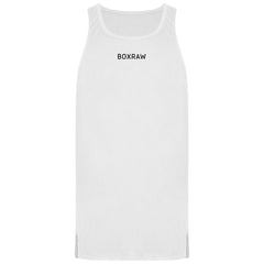 BoxRaw SMRT-TEC Mens White Stringer Tank Top