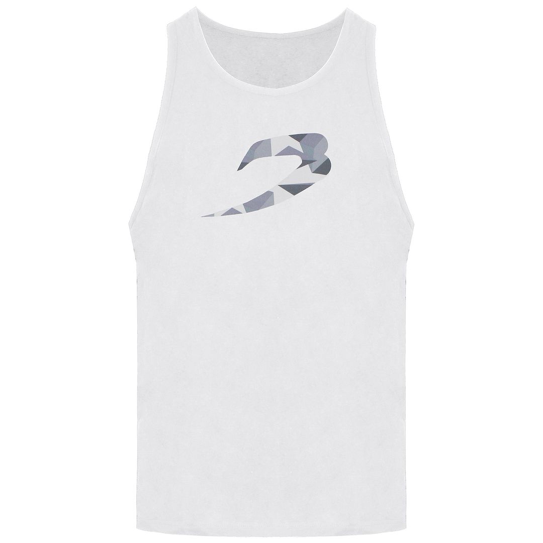 BoxRaw Dazzle Stringer Mens White Tank Top