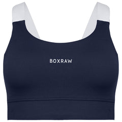 BoxRaw Alicia Womens Navy Blue Sports Bra