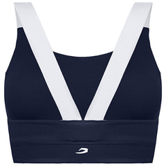 BoxRaw Alicia Womens Navy Blue Sports Bra