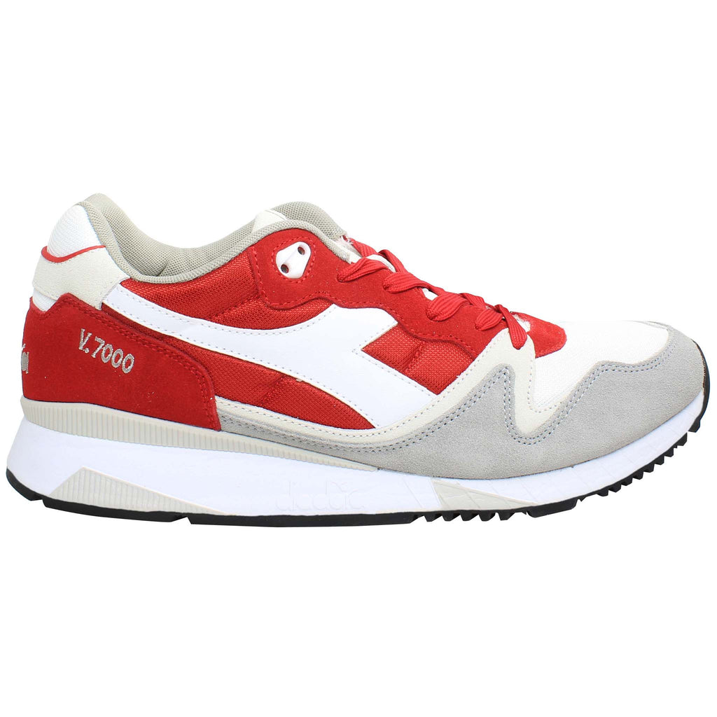 Diadora V7000 Nyl II Mens Red/White Trainers