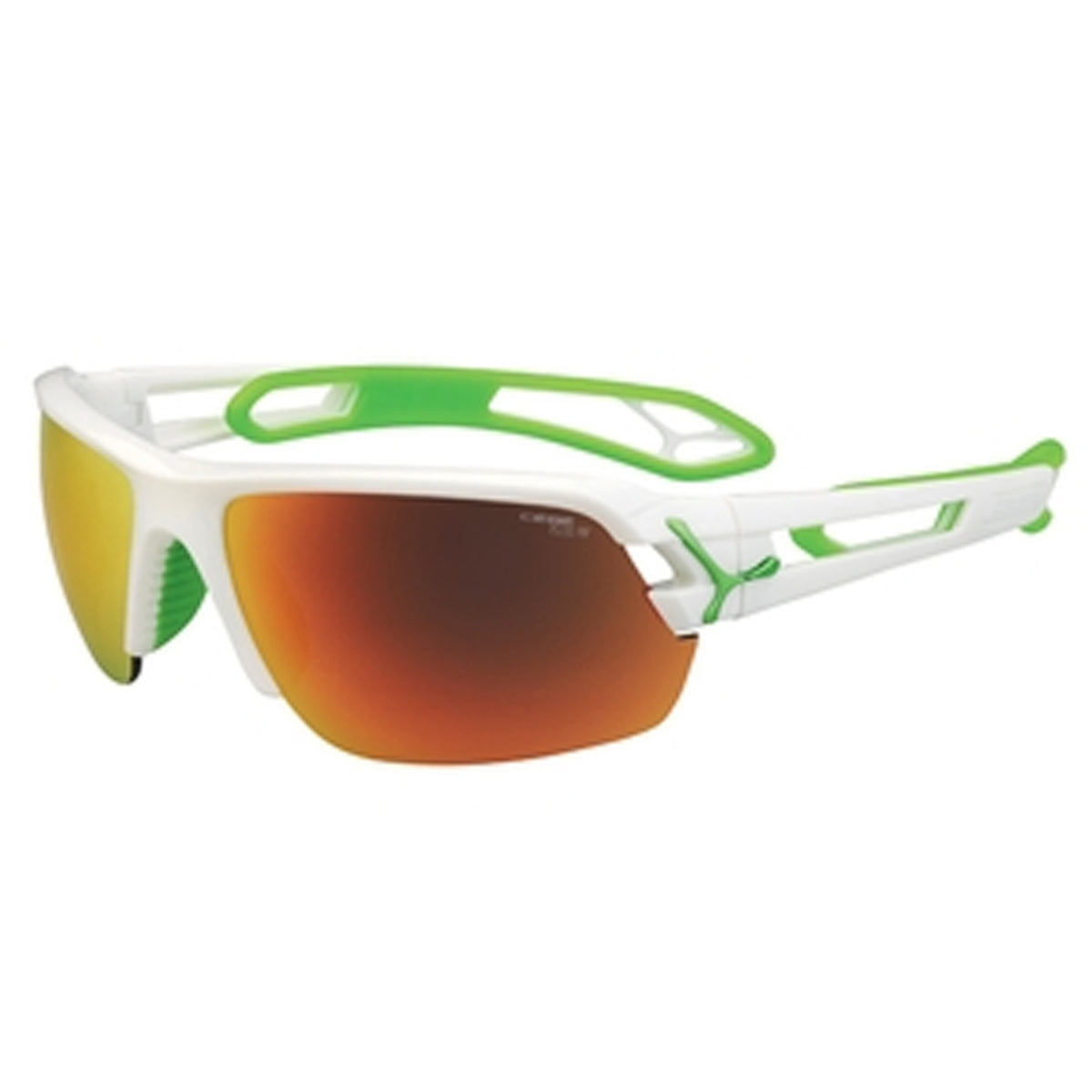 Cébé S Track M Polycarbonate White/Green Sunglasses