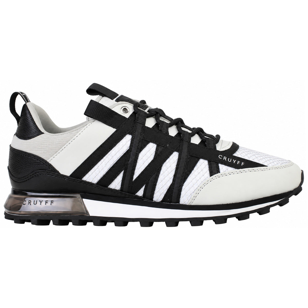 Cruyff Fearia Mens White/Black Trainers