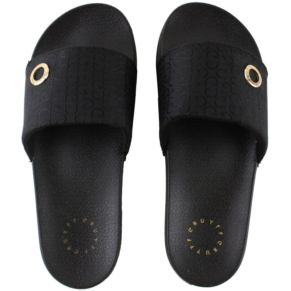 Cruyff Aqua Copa Lux Womens Black Sliders