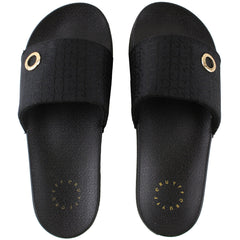 Cruyff Aqua Copa Lux Womens Black Sliders