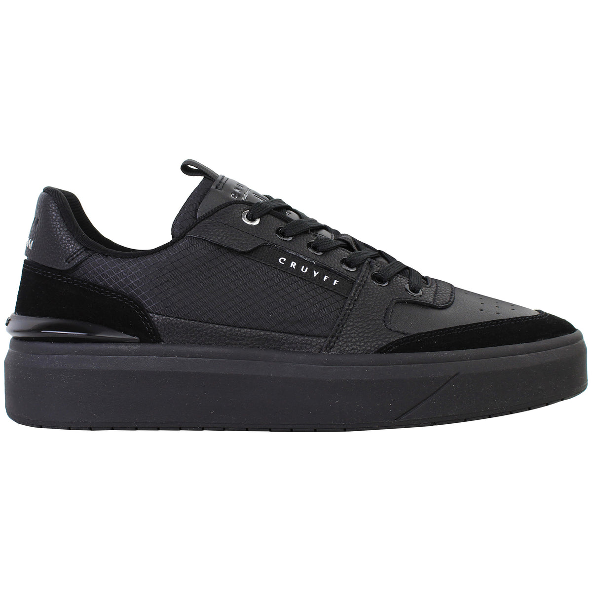 Cruyff Endorsed Tennis Mens Black Trainers