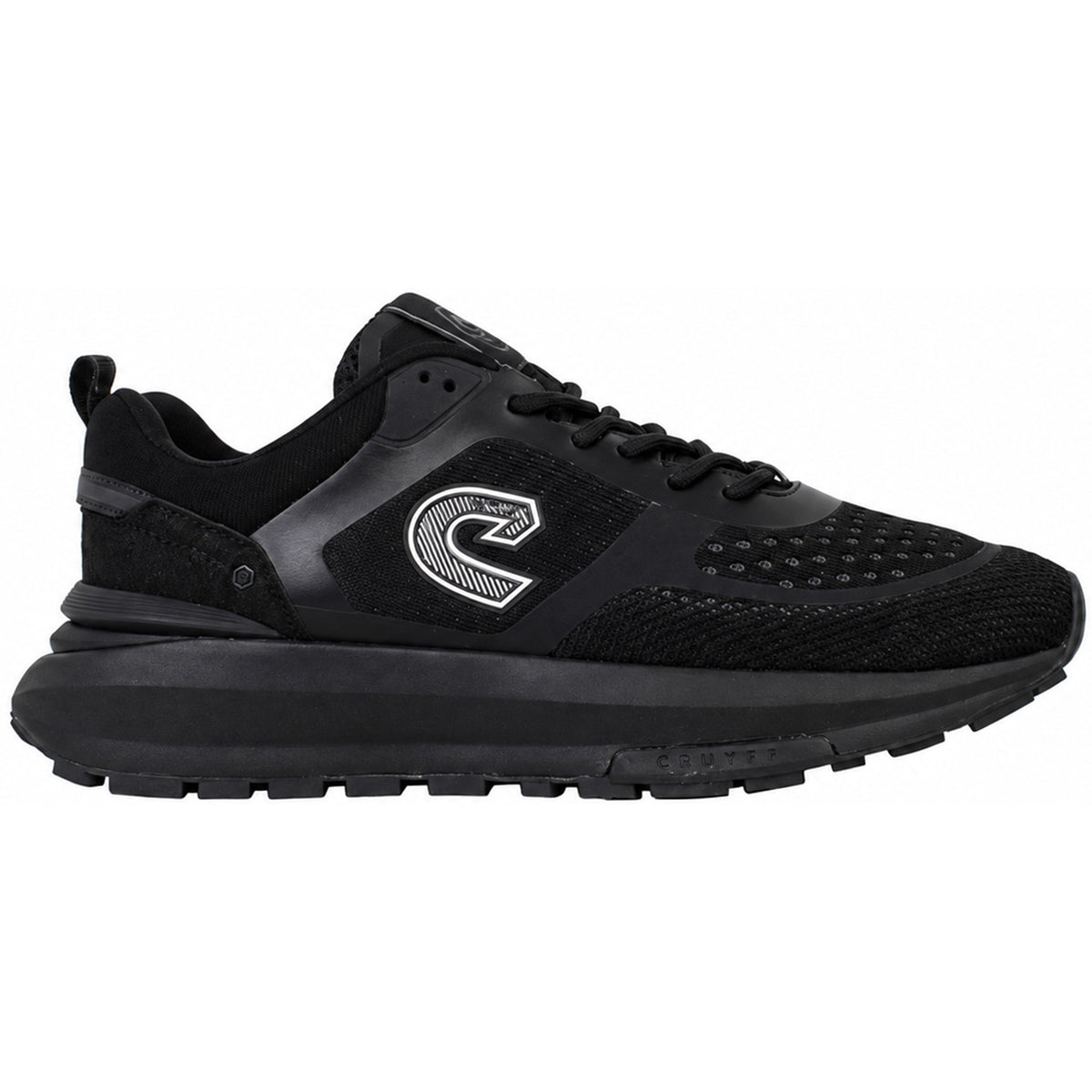 Cruyff Fuzeknit Mens Black Trainers