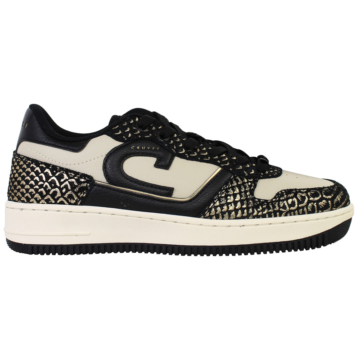 Cruyff Campo Low Lux Womens Black/Cream Trainers