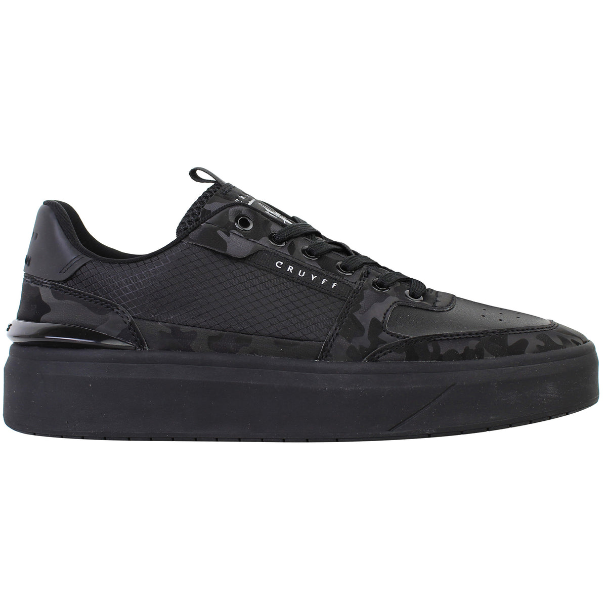 Cruyff Endorsed Tennis Mens Black Trainers
