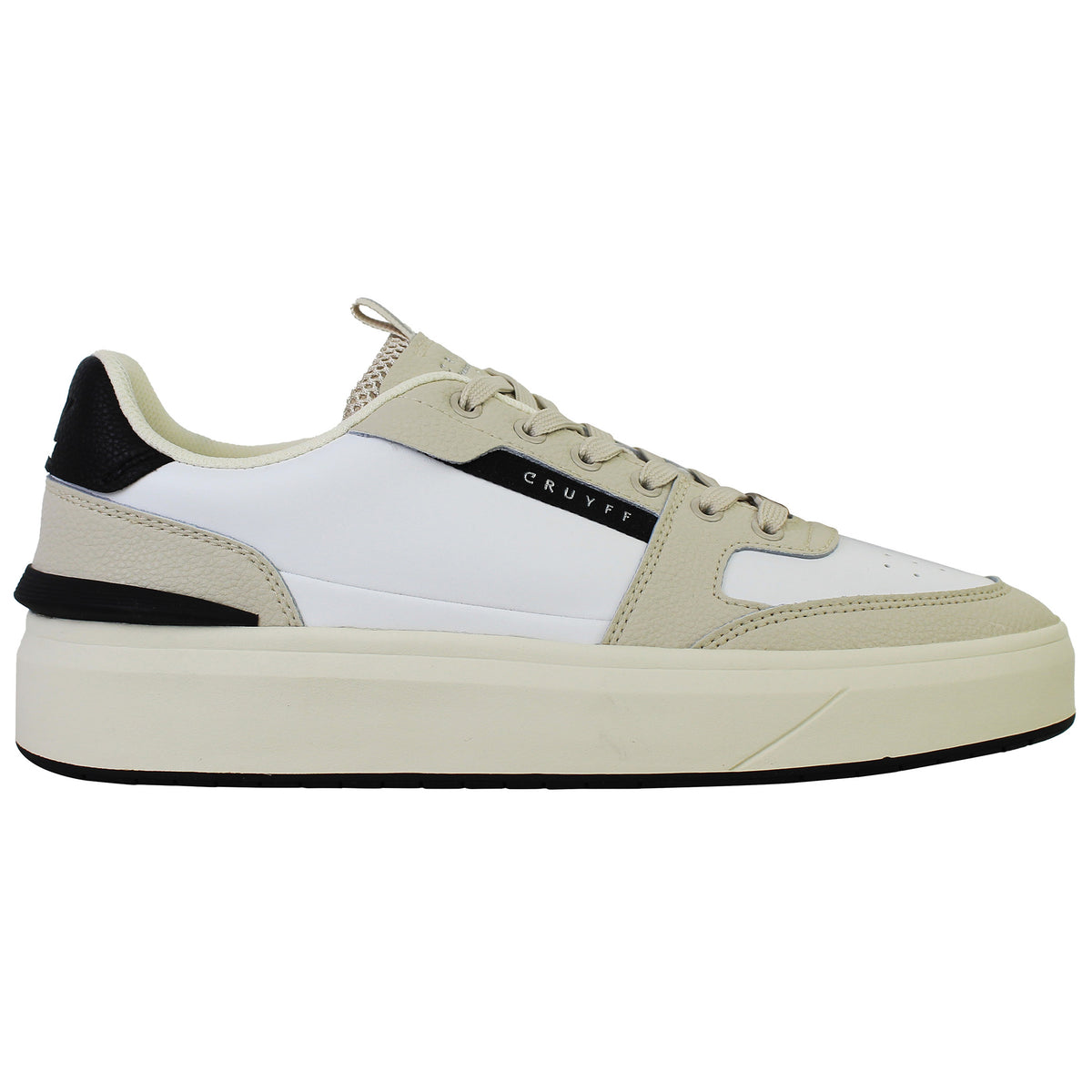 Cruyff Endorsed Tennis Mens White/Cream Trainers