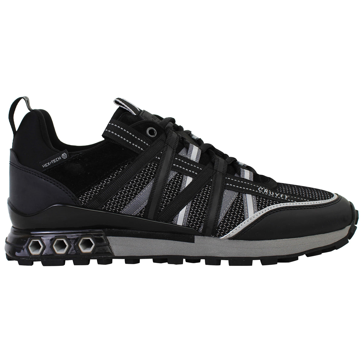 Cruyff Fearia Hex-Tech Mens Black Trainers