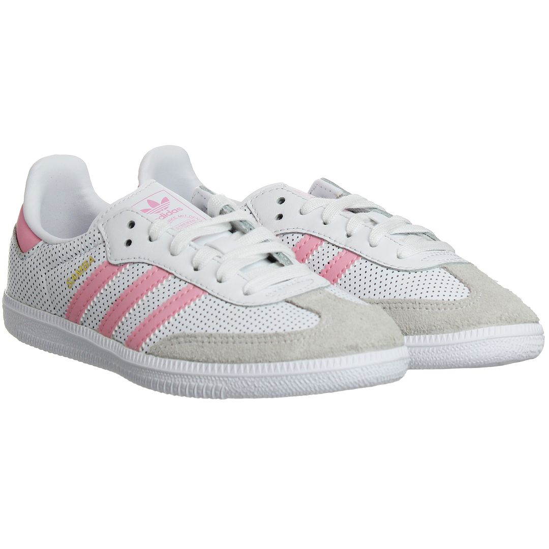 Adidas Samba OG Kids White/Pink Trainers