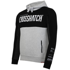 Crosshatch Compounds Panel Mens Black/Grey Hoodie