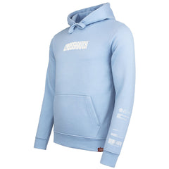Crosshatch Bellmant Mens Light Blue Hoodie