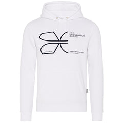 Crosshatch Cutups Mens White Hoodie