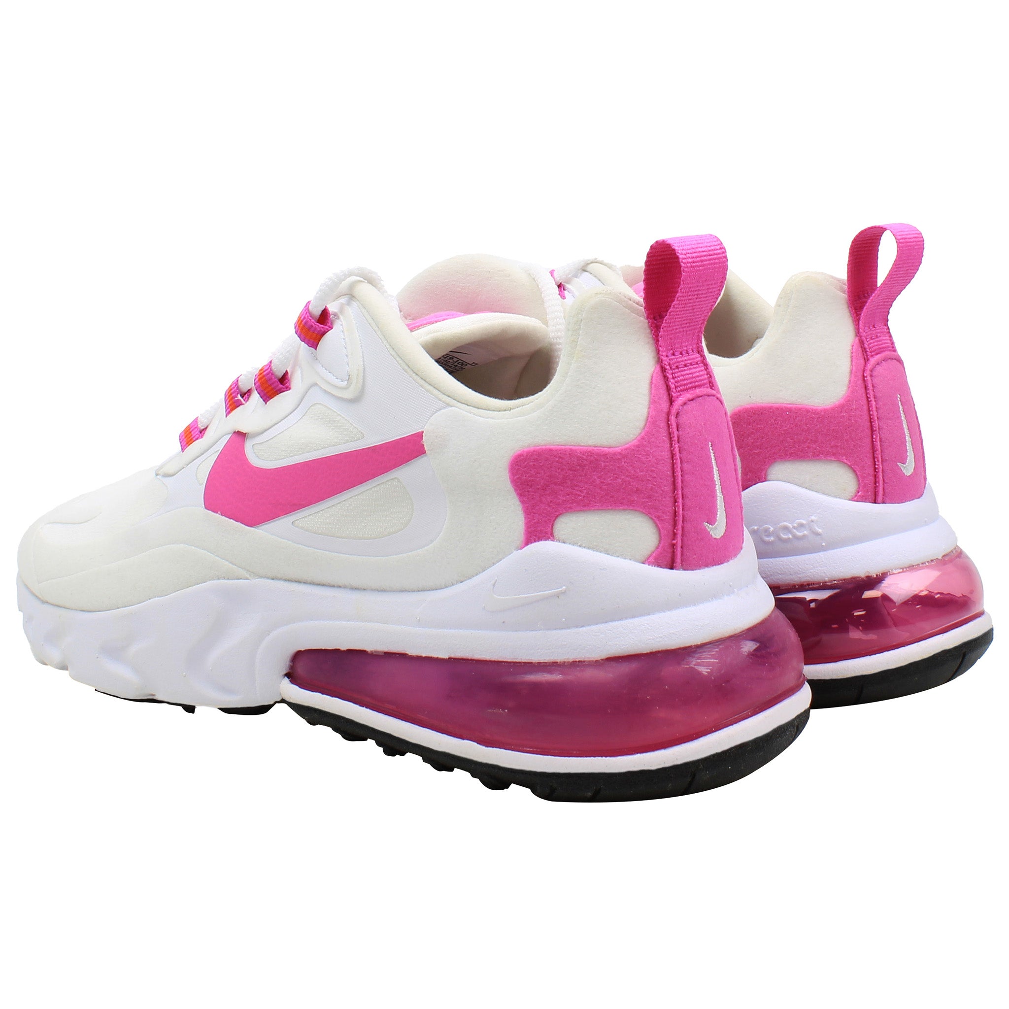 Nike Air Max 270 React Womens White Trainers