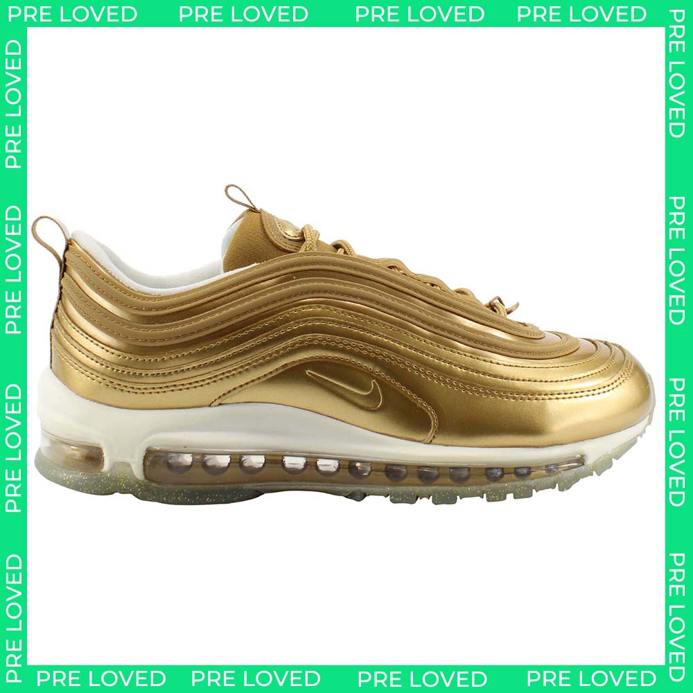 Nike Air Max 97 QS Womens Gold Trainers NO BOX