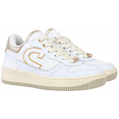 Cruyff Campo Low Kids White/Gold Trainers