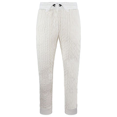 Criminal Damage Cable Knit Mens Off White Track Pants